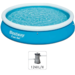 Bestway Piscină gonflabilă Fast Set cu pompă de filtrare 57274BW