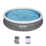Bestway Piscină gonflabilă Fast Set cu pompă de filtrare 57445BW - imagine 3