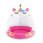 Piscină gonflabilă pentru copii cu baldachin „Unicorn” 58438 - imagine 3