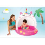 Piscină gonflabilă pentru copii cu baldachin „Unicorn” 58438 - imagine 5