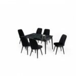 Set masă extensibilă cu 6 scaune: MDF 601