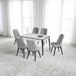 Set masă extensibilă cu 6 scaune: MDF 602 - imagine 2