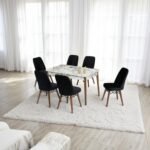 Set masă extensibilă cu 6 scaune: MDF 603 - imagine 2