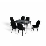 Set masă extensibilă cu 6 scaune: MDF 607