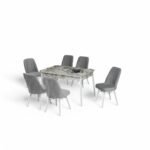 Set masă extensibilă cu 6 scaune: MDF 613