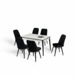 Set masă extensibilă cu 6 scaune: MDF 618