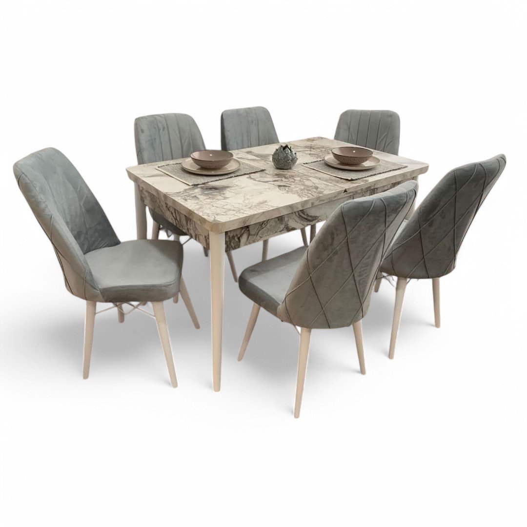 622-Photoroom.jpg Set masă extensibilă cu 6 scaune: MDF 622 - imagine 1