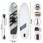 Bestway STAND UP PADDLE BOARDS SUP-Caiac White Cap 65341BW - imagine 4
