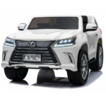 Masinuta electrica LEXUS LX570, 12V7AH, motor 35Wx2, roți EVA, scaune din piele 8130025-2Rwhite