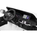 Masinuta electrica LEXUS LX570, 12V7AH, motor 35Wx2, roți EVA, scaune din piele 8130025-2Rwhite - imagine 7