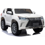 Masinuta electrica LEXUS LX570, 12V7AH, motor 35Wx2, roți EVA, scaune din piele 8130025-2Rwhite - imagine 2