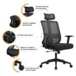 Scaun de birou ergonomic WALTZ 8320 - imagine 3