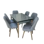 Set masă cu 6 scaune MDF
