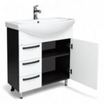 Dulap baie AGAT ANTROCIT cu 3 sertare - imagine 2