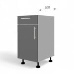 Dulap de bază FOX 400mm cu sertar sus