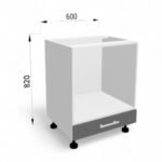 Dulap de bază pentru aragaz FOX 600mm - imagine 5