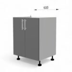 Dulap de bază pentru lavuar FOX 600mm - imagine 4
