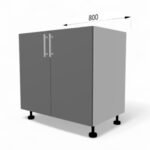 Dulap de bază pentru lavuar FOX 800mm - imagine 3