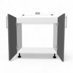 Dulap de bază pentru lavuar FOX 800mm - imagine 4