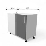 Dulap bază de colț FOX 1000mm pe dreapta - imagine 2