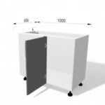 Dulap bază de colț FOX 1000mm pe dreapta - imagine 5
