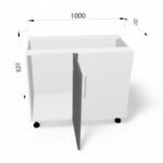 Dulap bază de colț FOX 1000mm pe stînga - imagine 4