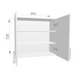 Dulap superior FOX  800 mm - imagine 2