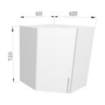 Dulap superior de colț FOX 600mm - imagine 5