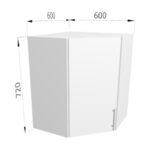 Dulap superior de colț FOX 600mm - imagine 4