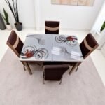 Set masă extensibilă cu 4 scaune: D4001 - imagine 2