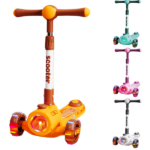 Trotinetă pliabilă cu trei roți, lumini LED și muzică BW2023