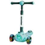 Trotinetă pliabilă cu trei roți, lumini LED și muzică BW2023 - imagine 4