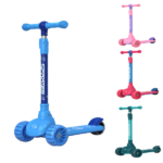 Trotinetă pentru copii cu trei roți, lumini LED și muzică BW603