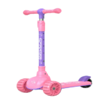 Trotinetă pentru copii cu trei roți, lumini LED și muzică BW603 - imagine 3