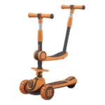 Trotinetă pentru copii cu trei roți, lumini LED și scaun BW670 - imagine 4