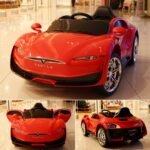 Masinuta electrica 6V7Ah, motor 380×2, roți EVA, scaun din piele C2103 - imagine 7