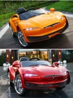 Masinuta electrica 6V7Ah, motor 380×2, roți EVA, scaun din piele C2103 - imagine 2