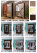 Dulap glisant D-100 (1,0 m) Gravura - imagine 3