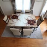 Set masă extensibilă  cu 4 scaune: D4008 - imagine 2