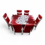 Set masă extensibilă  cu 6 scaune: D6012