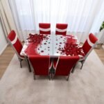 Set masă extensibilă  cu 6 scaune: D6012 - imagine 2