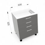 Dulap de bază cu sertare FOX 600mm - imagine 4