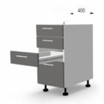 Dulap de bază cu sertare FOX 400mm - imagine 6