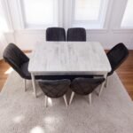 Set masă extensibilă cu 6 scaune MDF623 - imagine 2