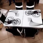 Set masă extensibilă cu 6 scaune: D6005