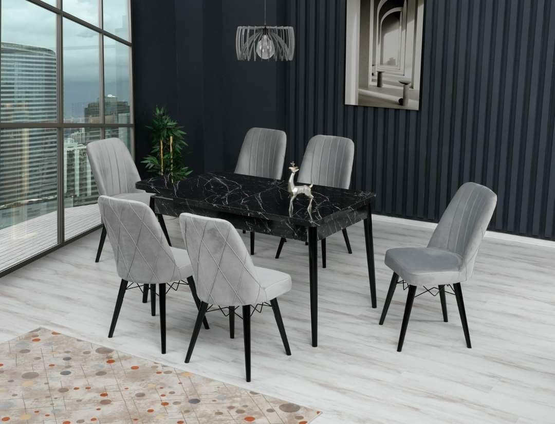 photo_5445205000553888110_y.jpg Set masă extensibilă cu 6 scaune: MDF 604 - imagine 1