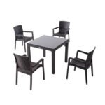 Set Masa cu 4 scaune Rattan