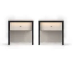 Noptiera Clay cu iluminare set 2 buc. - imagine 6