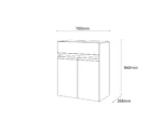 Comoda 2+1 pentru hol modular BASIC - imagine 7