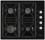 Plită incorporabilă cu gaz Zanetti Eco 1140 Black
